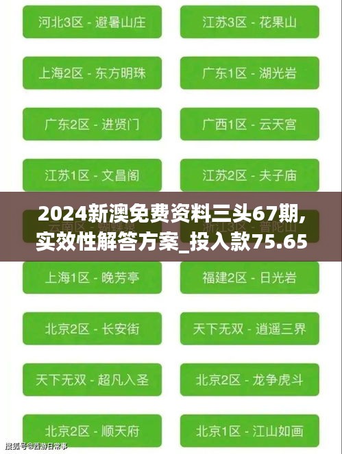 2024新澳免费资料三头67期,实效性解答方案_投入款75.653