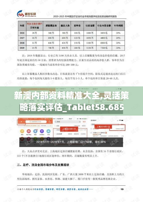 新澳内部资料精准大全,灵活策略落实评估_Tablet58.685