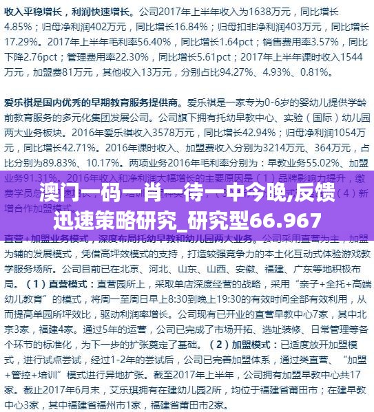 澳门一码一肖一待一中今晚,反馈迅速策略研究_研究型66.967