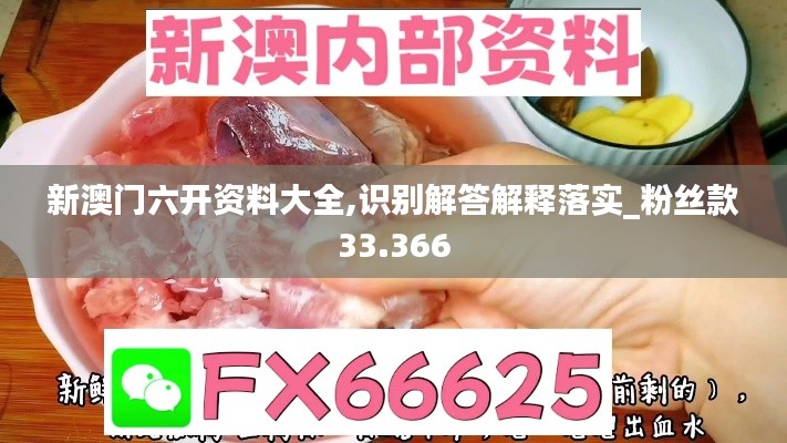 新澳门六开资料大全,识别解答解释落实_粉丝款33.366