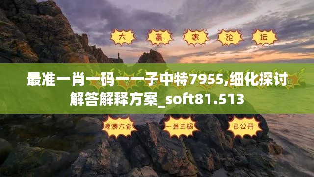 最准一肖一码一一子中特7955,细化探讨解答解释方案_soft81.513