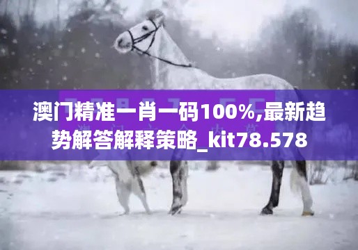 澳门精准一肖一码100%,最新趋势解答解释策略_kit78.578