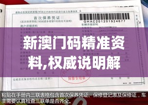 新澳门码精准资料,权威说明解析_唯一集46.456