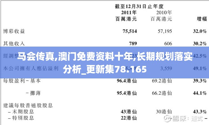 马会传真,澳门免费资料十年,长期规划落实分析_更新集78.165