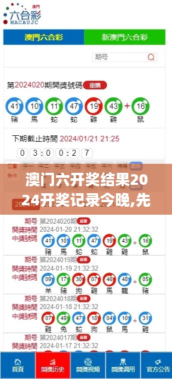 澳门六开奖结果2024开奖记录今晚,先导解答解释落实_亲和版14.415