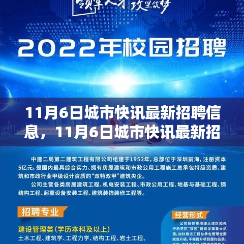 11月6日城市快讯最新招聘信息全解析