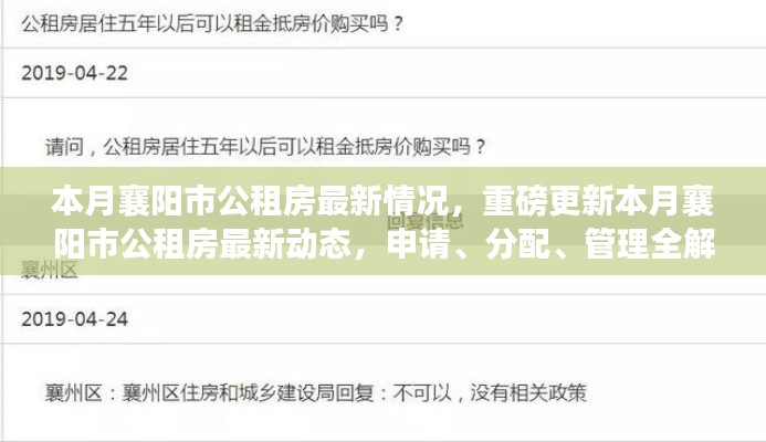 本月襄阳市公租房最新动态详解，申请、分配、管理全解析及重磅更新情况指南