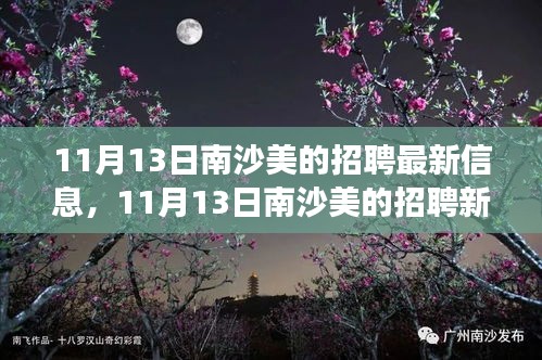 11月13日南沙美的招聘新动态，变化中成长，学习中自信