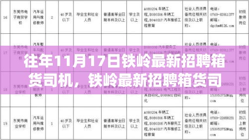 铁岭最新招聘箱货司机应聘指南，零起步到成功应聘全攻略