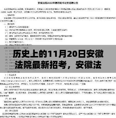 安徽法院历史重要时刻，11月20日招考篇章揭秘