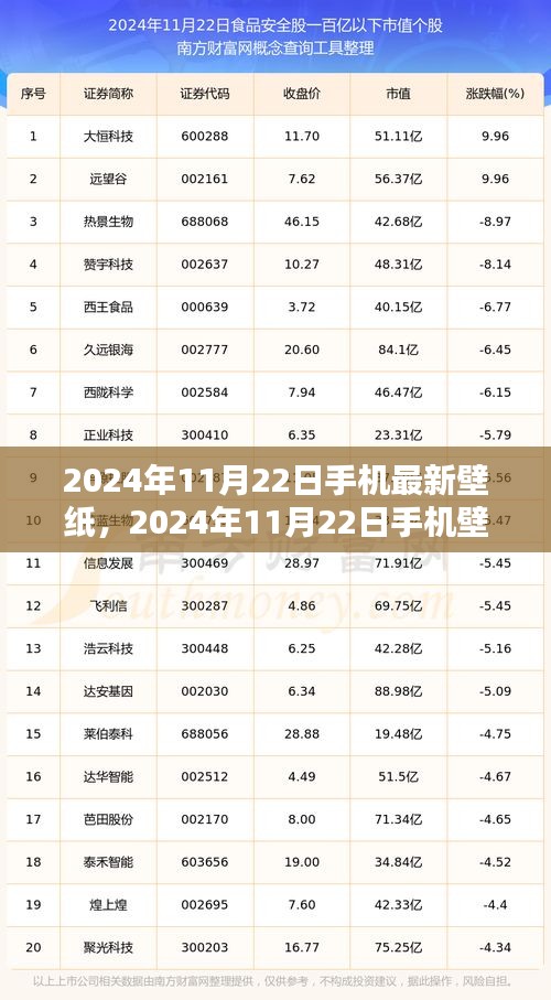 2024年11月22日手机壁纸新潮深度解析，背景、影响及领域地位探讨