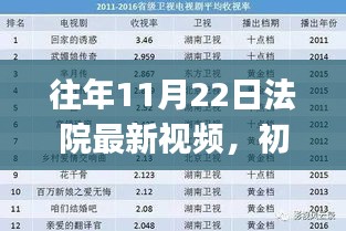 往年11月22日法院最新视频观看与学习指南，适合初学者与进阶用户参考指南