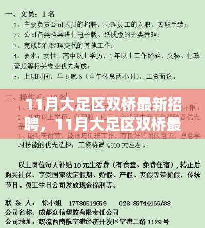 11月大足区双桥最新招聘现象解析与观点探讨