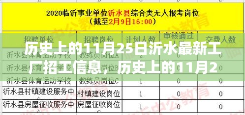 沂水工厂招工背后的励志故事，历史上的11月25日最新招工信息揭秘