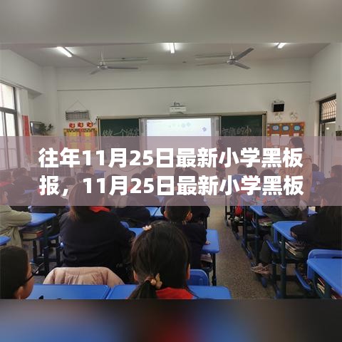 最新小学黑板报，自信起航，学习成就梦想之舟（11月25日版）