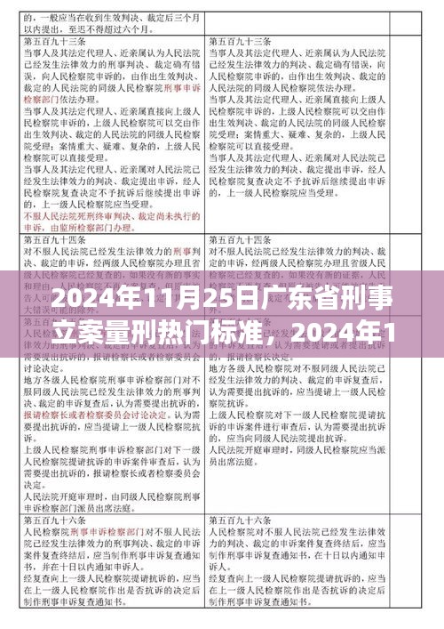 广东省刑事立案量刑最新标准下的心灵之旅探索，2024年11月25日新视角