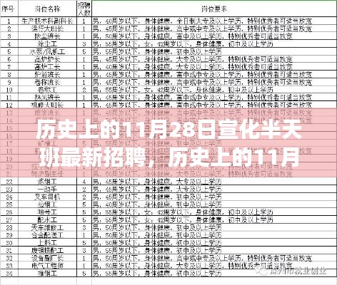 历史上的11月28日宣化半天班招聘深度解析与全面评测新动态