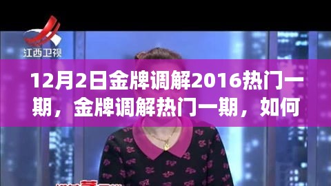 金牌调解热门期详解，参与并解决纠纷的步骤指南（初学者与进阶用户通用）