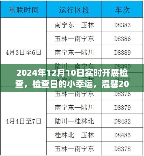 温馨记事，检查日的小幸运与实时记录——2024年12月10日