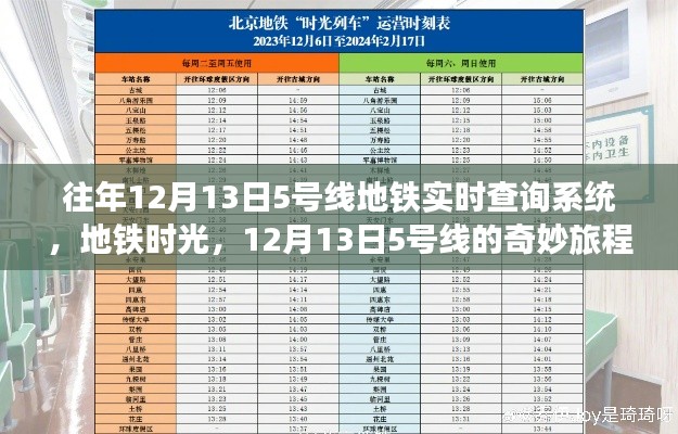 地铁时光，揭秘往年12月13日5号线奇妙旅程的实时查询系统体验